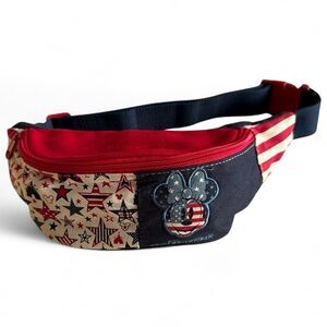 NWOT Disney Minnie Mouse Starry Fanny Pack - Red, Blue, Cream